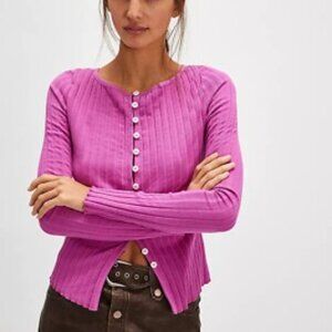 Tilly Long-Sleeve Cardi Spring Bud Pink S
